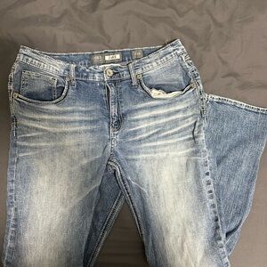 BKE Blue Straight Jeans Classic Denim